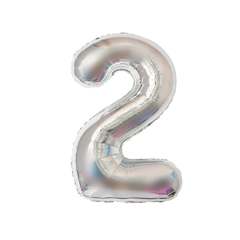 Light Brown & / 32 Inch Us Digital Silver 232 inch aluminum foil number Gold Silver Black Gradients Optional Wedding marry arrangement 0 reach No.9 code Optional Aluminum film balloon