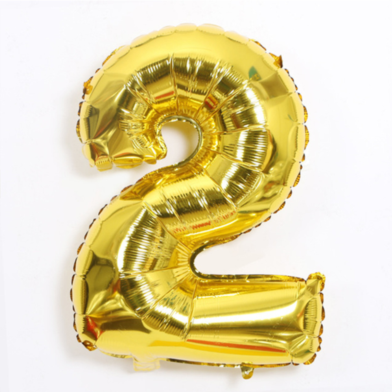 30 Inch Old Digital Gold 232 inch aluminum foil number Gold Silver Black Gradients Optional Wedding marry arrangement 0 reach No.9 code Optional Aluminum film balloon