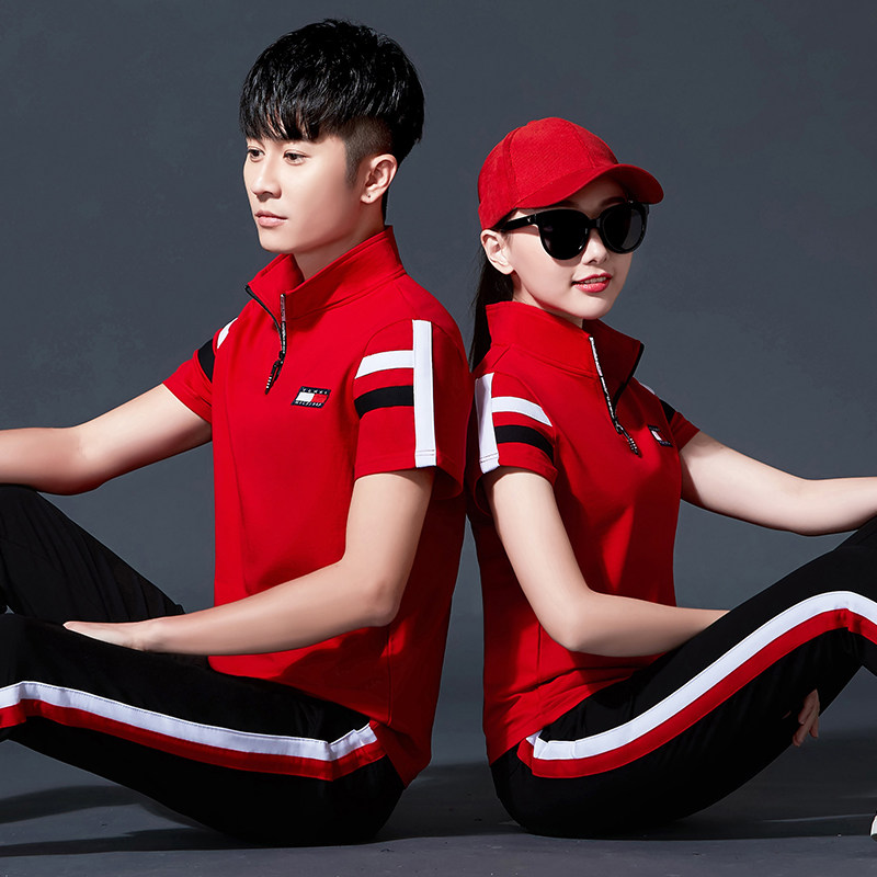 Men's and women's summer Jordano students show thin outdoor sportswear suits 361 couples buy large size casual clothes cotton