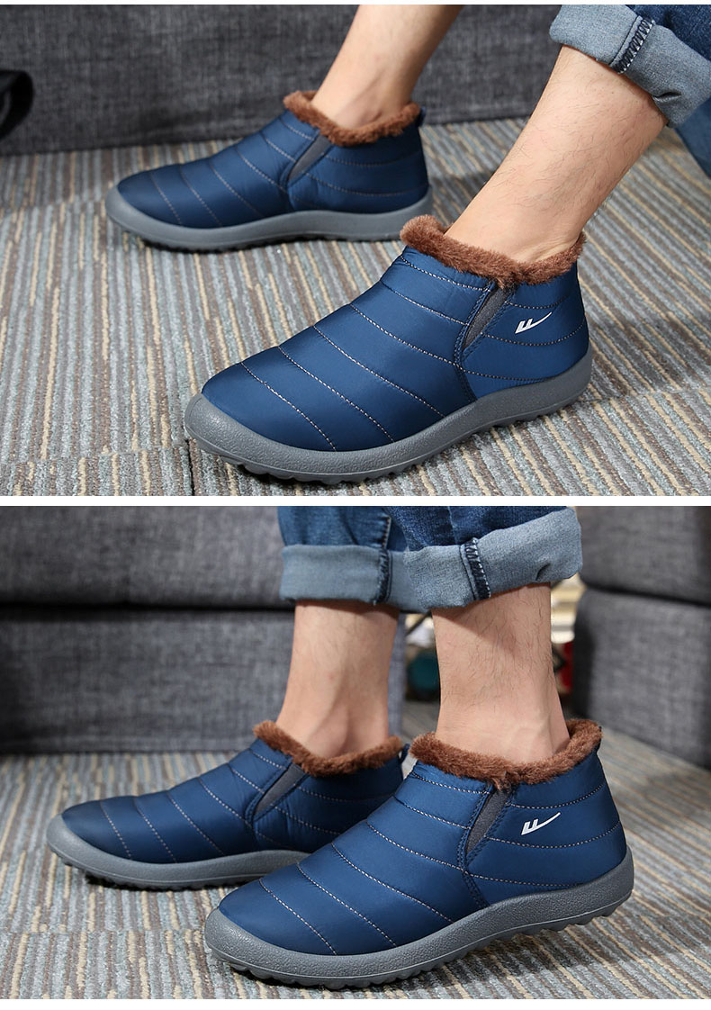 Kéo lại đôi giày của phụ nữ Giày cotton mùa đông của phụ nữ giày nữ