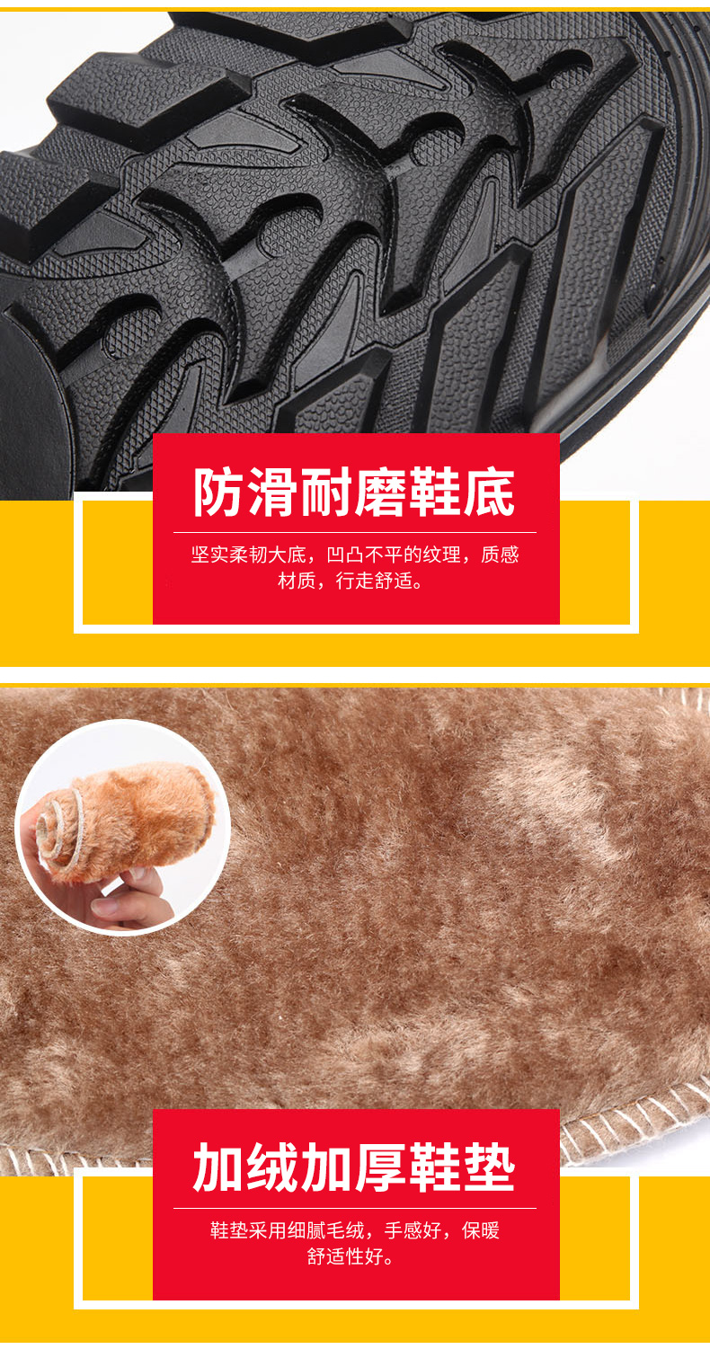 Kéo lại đôi giày của phụ nữ đôi giày cotton ấm áp cho phụ nữ trung và già giày boot nữ cổ lửng