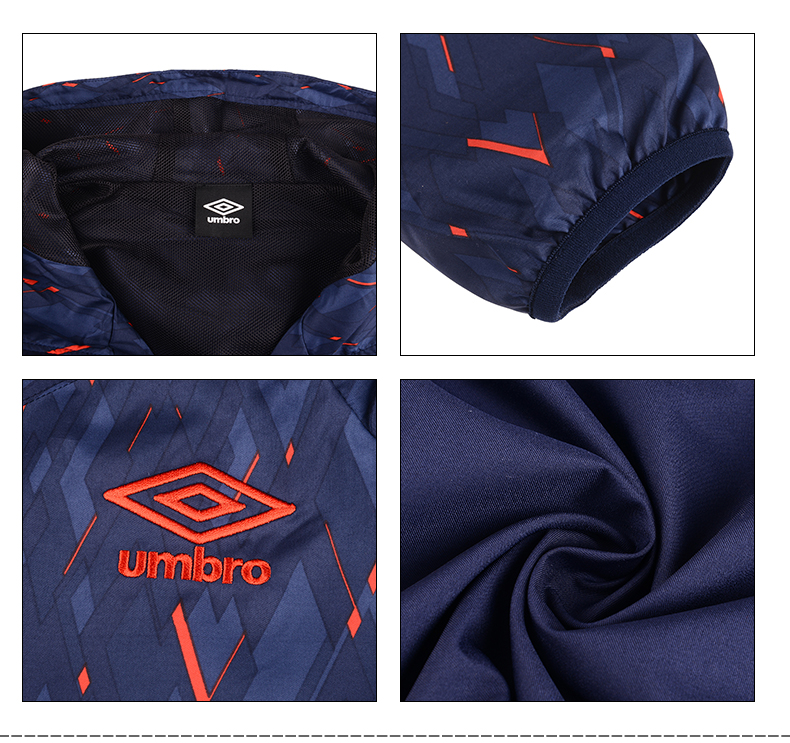 UMBRO yinbao 2019 xuân mới áo khoác nam có mũ trùm đầu áo khoác thể thao cardigan1919AP2291 - Áo gió thể thao áo khoác gió nam cao cấp