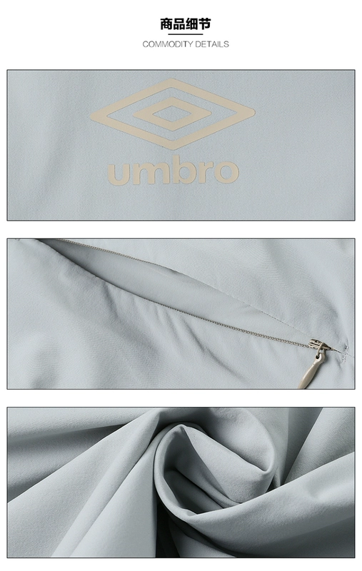 Umbro umbro mùa thu nữ thể thao áo gió giản dị thường xuyên trùm đầu áo gió không thấm nước áo khoác dài tay