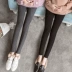 Bà bầu quần legging cộng với quần nhung độn mùa đông nâng bụng cho bà bầu quần dài mùa xuân và quần mùa thu và mùa đông mặc quần dài mùa đông