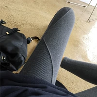 Quần bà bầu xuân hè 2018 Quần legging bà bầu mới cộng với quần nhung dày nâng bụng mặc quần thu đông shop bầu đẹp