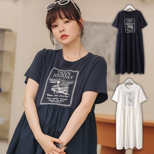 Летнее платье для беременных, юбка, платье-футболка, летняя одежда, оверсайз, подходит для подростков