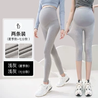 Летний стиль светло-серый + укороченные брюки светло-серые