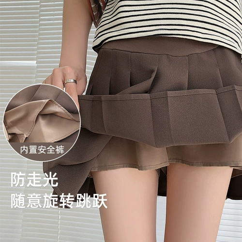 Летняя мини-юбка, осенняя юбка в складку, летняя одежда для беременных, А-силуэт, подходит для подростков