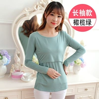 Модель с длинными рукавами-зеленый