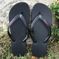  Beach shoes women go on vacation by the sea non-slip rubber sole couple Korean fashion out of the clip foot flip-flops women summer