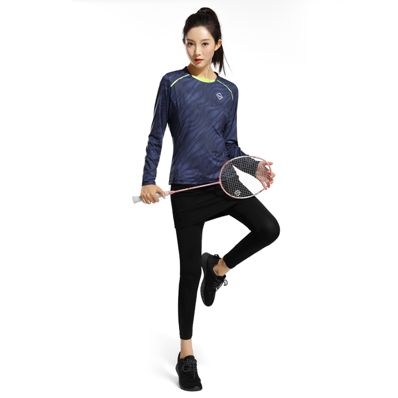(Full-Clear Price) Tang Shield Badminton Suit Long Sleeve Female Autumn Winter Tennis Table Tennis tennis Pants Dress Pants Suit-Taobao