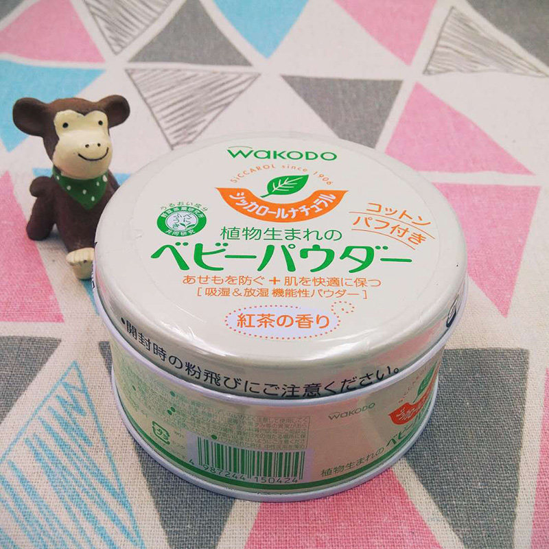 Japan and the light church Powder Baby Baby Newborn Baby Girl Prickly Pink Green Tea Corn Anti Red Farted Powder Bashing Four Seasons-Taobao
