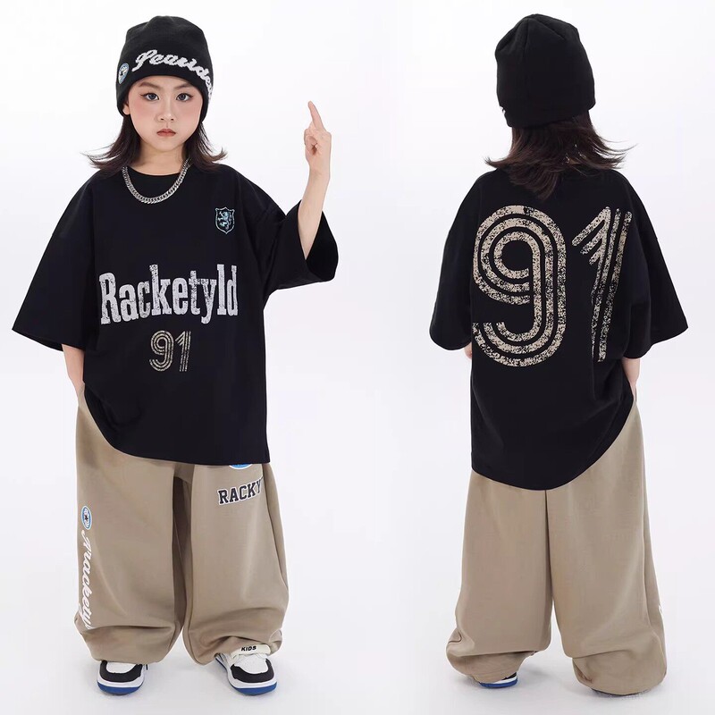 Children's Street Dance Trendy Clothing, Cool and Stylish Girls' Outfits, Hip-Hop Style Street Dance Boys' Performance Costumes Children's Street Dance Trendy Clothing, Cool and Stylish Girls' Outfits, Hip-Hop Style Street Dance Boys' Performance Costumes