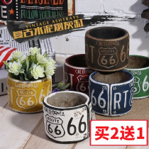 Milk tea shop square European trend retro ashtray material counter boy girl boy home TV cabinet