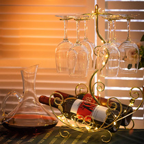 Red Wine Glass Suit Home High Foot Cup Crystal Glass Wine Cup Creative Personality Eurostyle Extravagant Fancy Wine