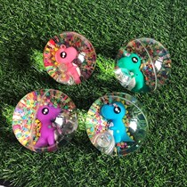 2019 large 10cm luminous bouncy ball flash elastic crystal ball beat ball children bouncing ball flash toy