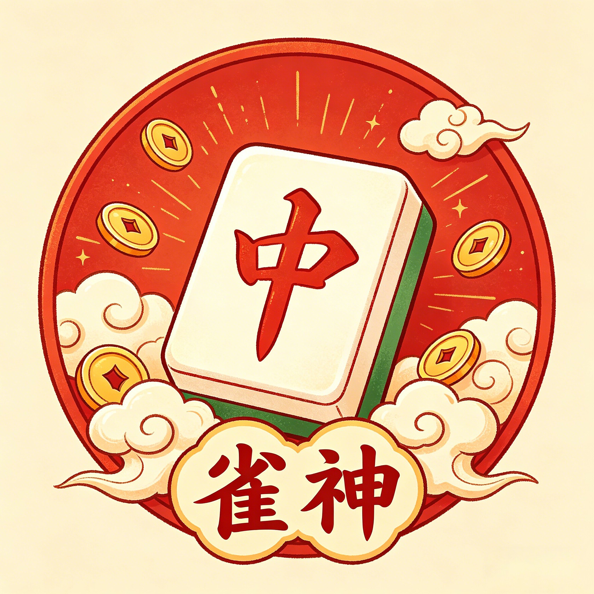 国隆棋牌麻将的LOGO
