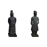 Xi'an Terracotta Warriors MOUST MOURMENT BLUE Stone Single Warriors Box TerraCotta Warriors and Horses, демонстрирующие иностранцы, представленные ремеслами