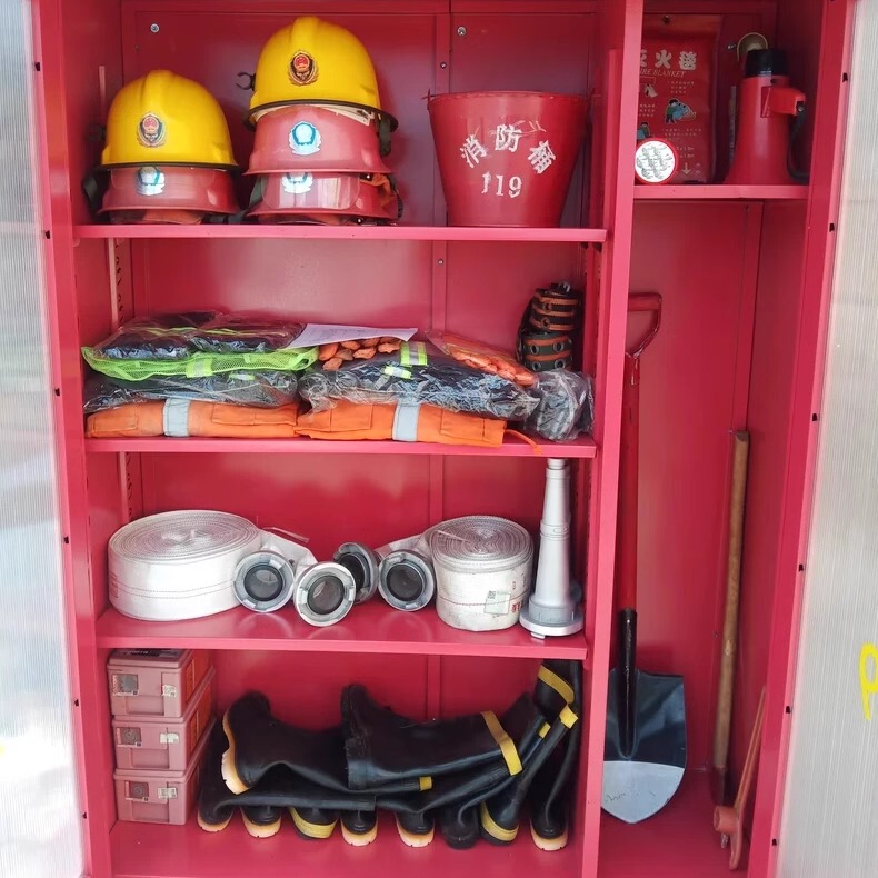 Mini Fire Station Fire Equipment Complete Set Outdoor Construction Site Emergency Supplies Fire Extinguisher Display Tools Fire Cabinet