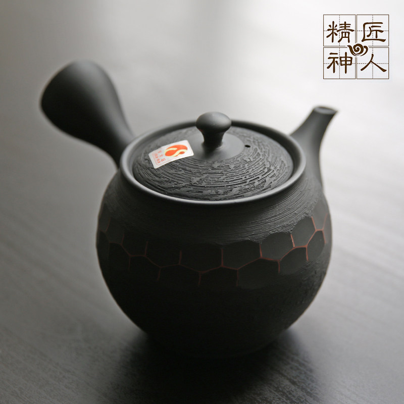 Spot Japanese original import often slip black mud urgently need to cross the teapot home frying tea ceramic pot