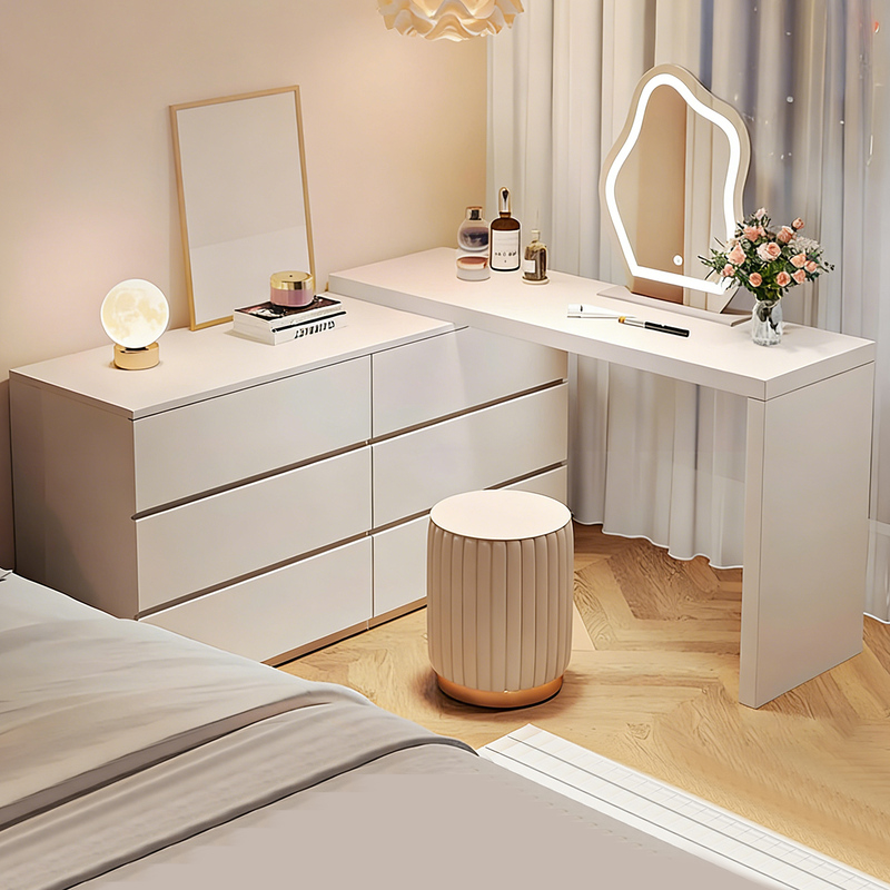 Dressing Table Bedroom Modern Minimalist Chest of Drawers Storage Cabinet Integrated Small Apartment 2026 New Model Makeup Table Dressing Table Dressing Table Bedroom Modern Minimalist Chest of Drawers Storage Cabinet Integrated Small Apartment 2026 New Model Makeup Table Dressing Table