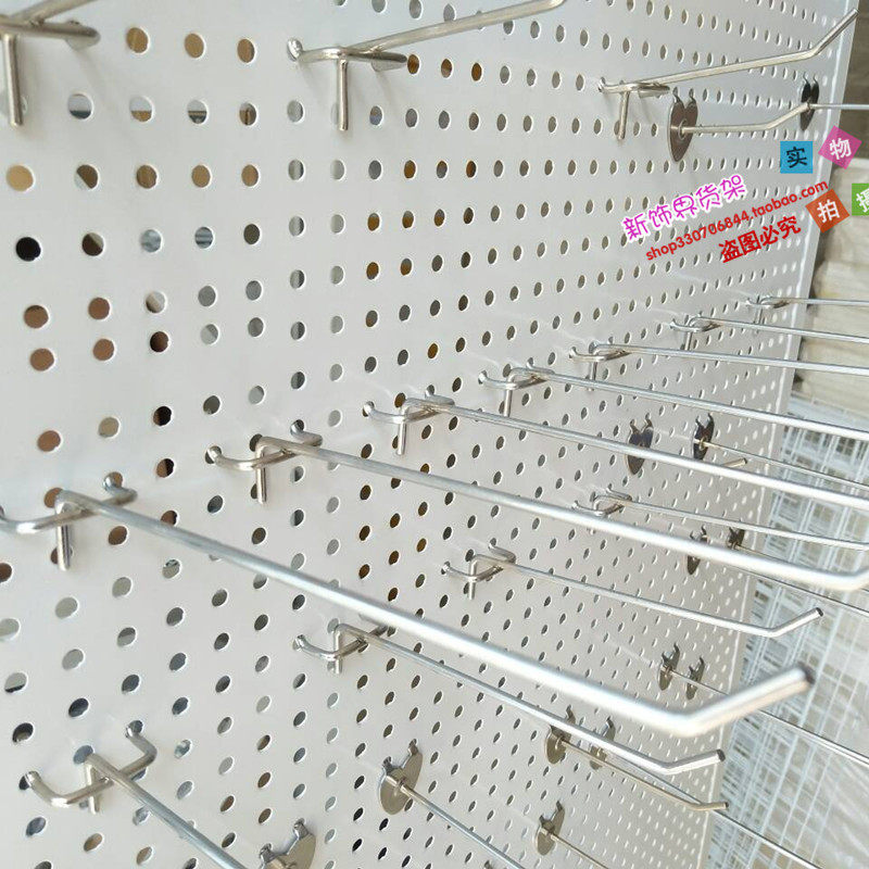 Hole plate shelf hook with a hook to a supermarket shelf hook to a heart shape of a knob - shaped