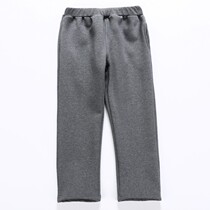 Stepi childrens long pants plus velvet casual school uniform pants for primary and secondary school students dark gray navy sweater autumn and winter school pants