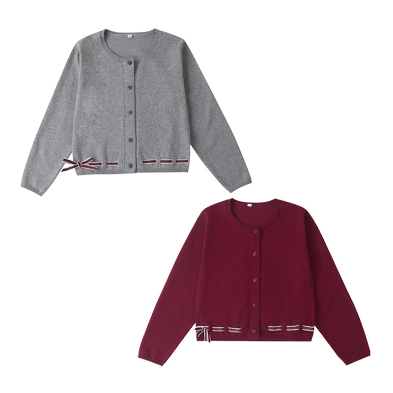 British Wind Kindergarten Clothing Kindergarten Clothing Children's Sweater Knitted Sweater Butterfly-knit Sleeve and Autumn Clothing