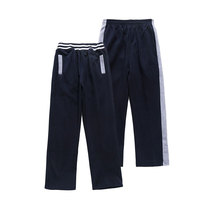 Stepi school uniform sports pants kindergarten garden clothes spring and autumn primary and secondary school students school pants navy blue striped waist pants