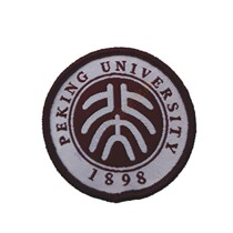 Kindergarten school badge school uniform embroidery round label epaulette chest label Zhanjiang Peking University Affiliated Experimental School spot