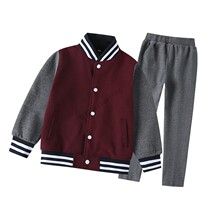New kindergarten clothes spring and autumn shipping action suit childrens baby school uniform two-piece primary school casual baseball suit