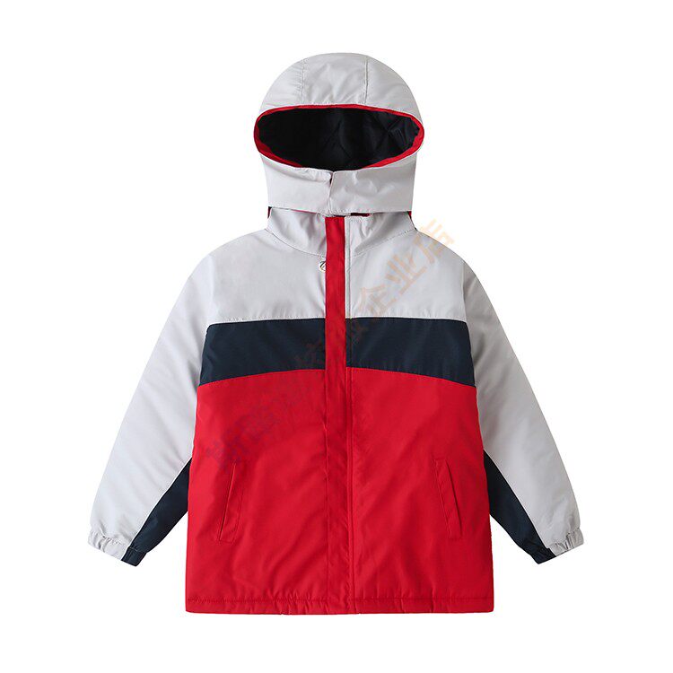Children Autumn Winter College Wind Cotton Clothes not detachable clip Cotton school jacket High school students Cavet Flannel Cap Submachine Clothing