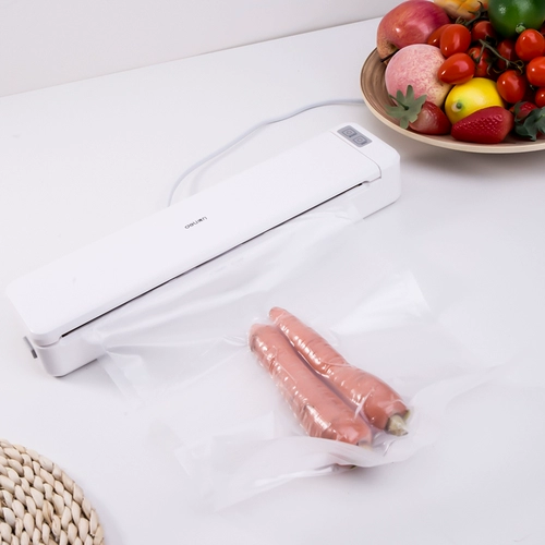 Deli 14888 вакуумная упаковка машина пищевая карманная пластиковая уплотнение торговцев вакуумным вакуумным вакуумным вакуумным вакуумным пустым машиной.