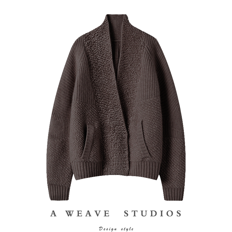 Powerful Taste! the Essence~ Heavyweight Thickened V-Neck Cashmere Cardigan for Women, Pure Cashmere Sweater, Knitted Cardigan Jacket Powerful Taste! the Essence~ Heavyweight Thickened V-Neck Cashmere Cardigan for Women, Pure Cashmere Sweater, Knitted Cardigan Jacket