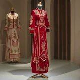 Бархатный традиционный свадебный наряд Сюхэ, свадебное платье, комплект для влюбленных, коллекция 2023, подходит для подростков