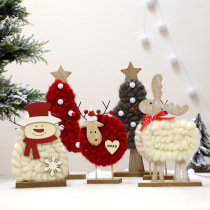 Christmas felt fabric doll pendant Old Man snowman deer doll Mall hotel window Christmas tree decoration ornaments