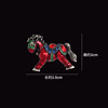 2026 New Year Horse Success Brooch High-End Women's Luxurious and Elegant Horse Year Brooch with a Sense of Sophistication