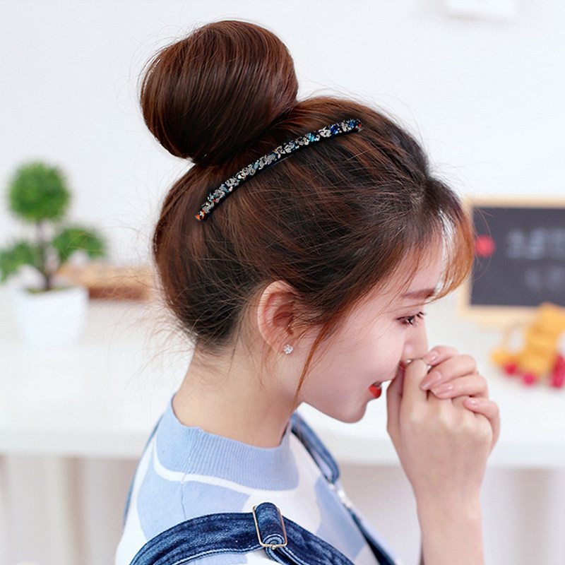 Korean Large and Small Rhinestone Hair Combs, Bangs Combs, European and American Adult Hair Clips, Hair Accessories, Personalized Non-Slip Hair Clips