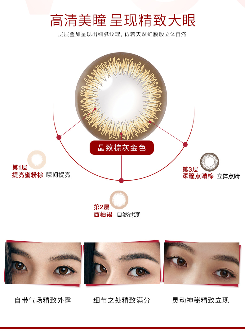 2 hộp] Johnson & Johnson Anshi kính vô hình tuyệt vời, ném đường kính nhỏ, đẹp, 60 viên, mạng hỗn hợp, màu đỏ - Kính đeo mắt kính mắt kính gucci