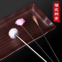 Серебряная игла куриные волосы+красочные волосы гуси+деревянные палочки гулиные волосы