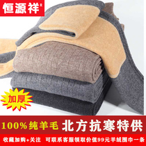 Constant Source Xiang Wool Pants Mens Thickened Mens Warm Pants External Wear Autumn Pants Winter Elastic High Waist Pure Color Beating Underpants Pants