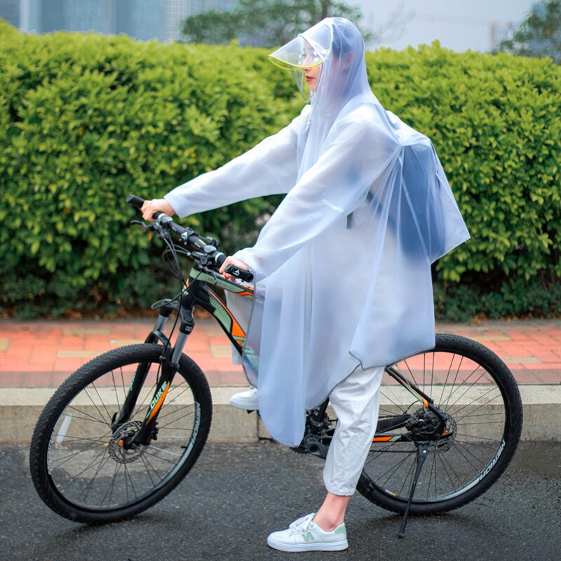 Skyumbrella Mountain biking bike riding raincoat Adult male and female students special single body Anti-rain Rain cape-Taobao