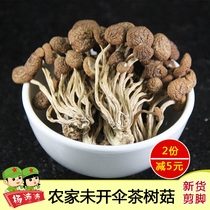 To the root tea tree mushroom new mushroom dry goods farm cut root tea tree mushroom does not open the umbrella mushroom mushroom Jiangxi local specialty 250g