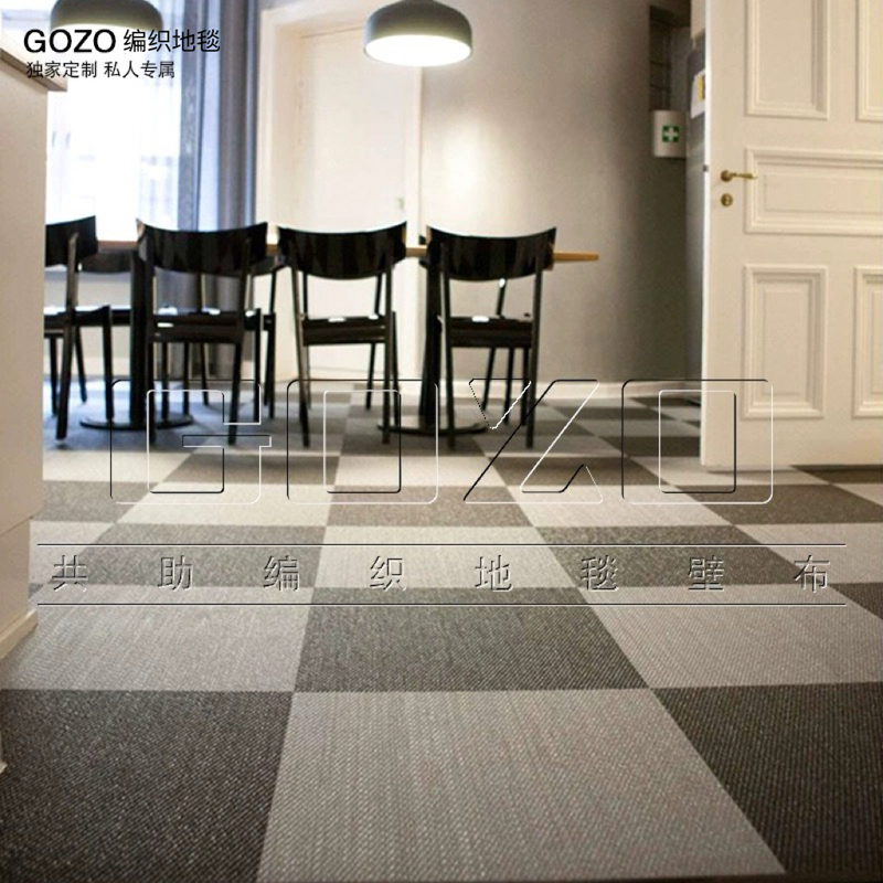 Pvc Woven Flooring Vinyl Flooring Triangular Pattern Carpet Office Hotel Rv Beauty Salon Exhibition Hall