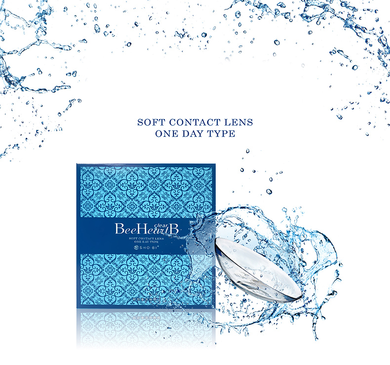 SHO-BI妆美堂旗下 BeeHeartB 隐形近视眼镜 日抛 30片 天猫优惠券折后￥49.8包邮（￥69.8-20） 赠隐形眼镜润滑液15ml