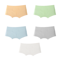 Catman Disposable Underwear Colorful Cotton Boxer Boys 5 Pairs (S)