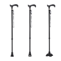 Corfu carbon fiber crutches anti-slip crutches for the elderly medical four-leg fracture rehabilitation walking walkers telescopic crutches