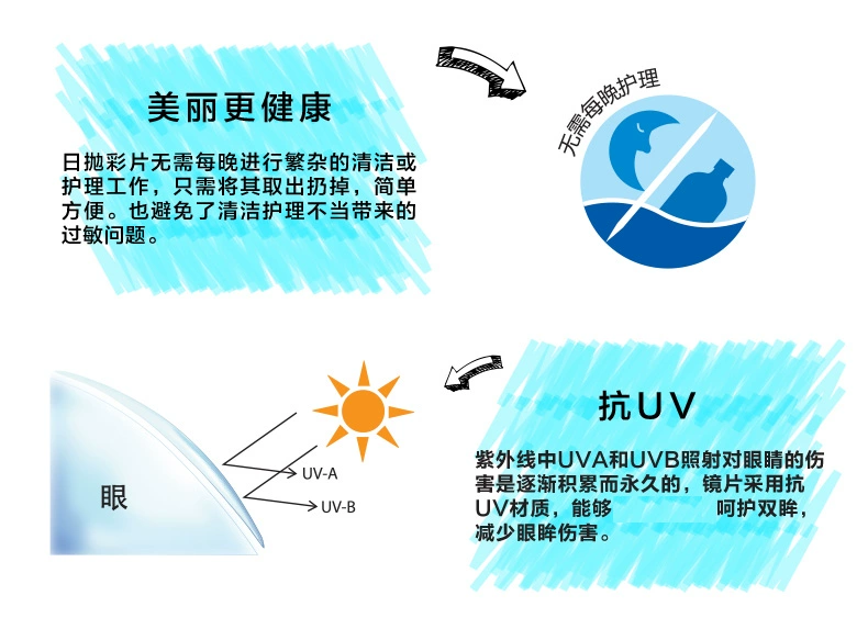 Haichang happygo nữ đẹp ngày ném 10 mảnh kính áp tròng kích thước đường kính tự nhiên hỗn hợp đỏ vô hình - Kính đeo mắt kính