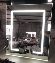Professional customized smart mirror door bathroom mirror bathroom mirror makeup mirror with light defogging solid wood aluminum alloy pick-up project order
