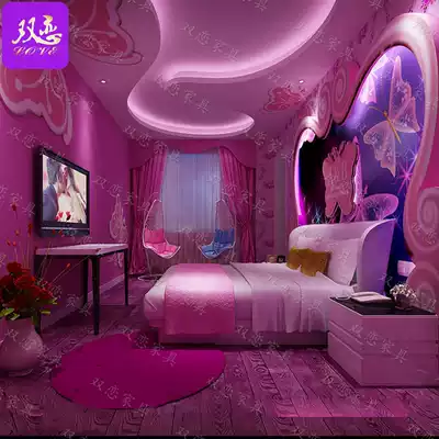 Couple homestay apartment electric Acacia bed multifunctional sex theme furniture custom-made vibration square vibration mattress